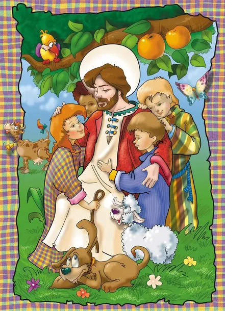puzzle-15-elementow-jezus-wsrod-dzieci-kod-producenta-191182491