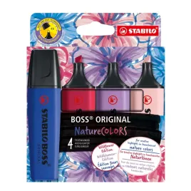 zakreslacz-stabilo-boss-naturecolors-wildflowers-4-sztuki-etui-kartonowe