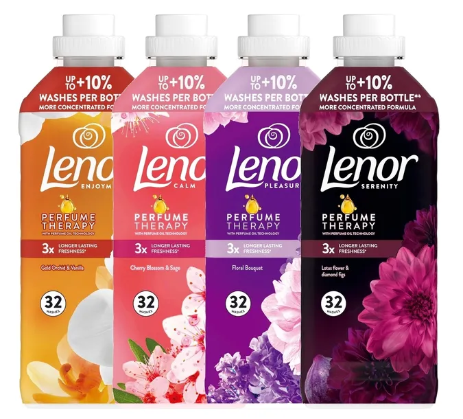 LENOR Płyny do Płukania Tkanin Lotus Water Orchid Floral Cherry 128 Prań