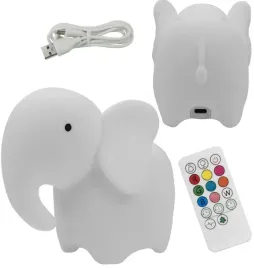 lampka-nocna-led-bezprzewodowa-akumulatorowa-slon-rgb-sterowanie-pilotem