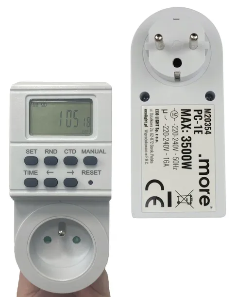 Programator Czasowy Elektroniczny Harmonogram Włącznik Do Prądu Tygodniowy