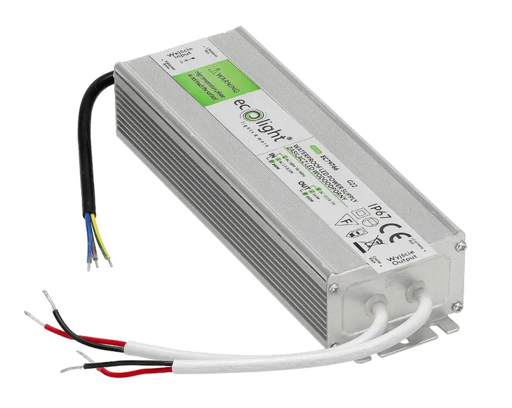 Zasilacz LED do Taśm LED Wodoodporny Wodoszczelny 200W 12V 16.6A