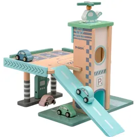 drewniany-parking-pietrowy-garaz-winda-i-stacja-zabawka-dla-dzieci-prezent