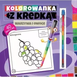 kolorowanka-z-kredka-warzywa-i-owoce