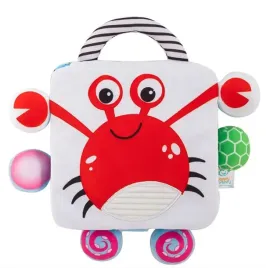 ksiazeczka-sensoryczna-krab-dla-niemowlat-kontrastowa-szeleszczaca-0-m