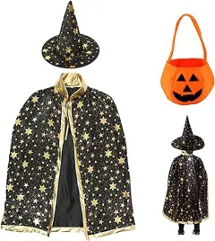 stroj-kostium-halloween-czarownica-czarodziej-wiedzma-peleryna-koszyk