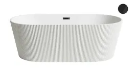 wanna-wolnostojaca-akryl-luna-oval-ryflowana-170x80-cm-korek-czarny-mat