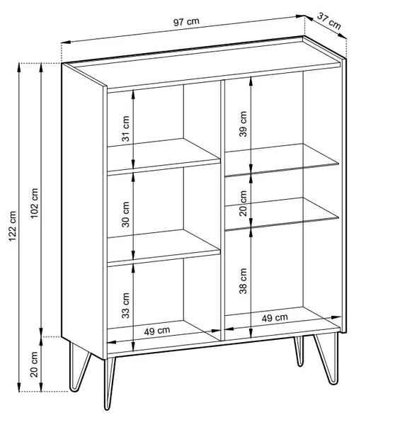witryna-barek-wt-97-harmon-grafit-blat-marmur-kolor-mebla-grafit