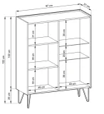 witryna-barek-wt-97-harmon-grafit-blat-marmur-kolor-mebla-grafit