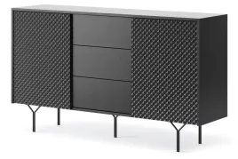 komoda-vera-ksz144-2d-nowoczesna-czarna-noga-metal-szafki-szuflady