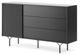 komoda-vera-ksz144-nowoczesna-czarna-noga-metal-szafki-szuflady