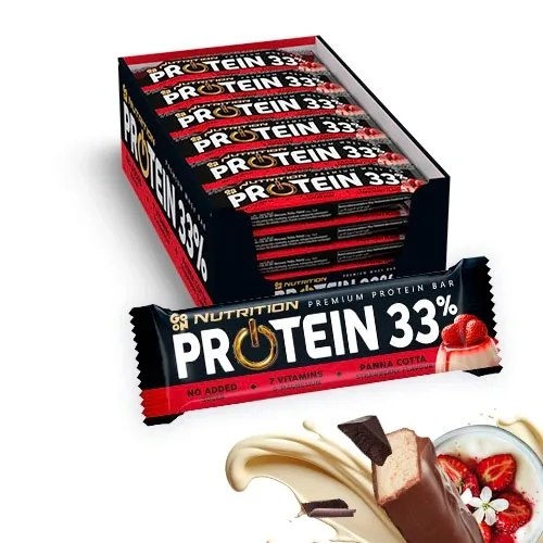 GO ON NUTRITION PROTEIN BAR 33% 50 g BATON BIAŁKOWY ZDROWA PRZEKĄSKA x10