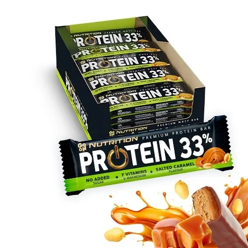 Go On Baton Proteinowy 33% Słony Karmel 50g - 25 sztuk