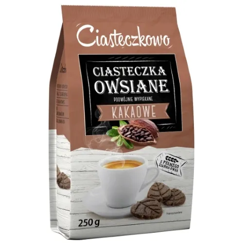 Ciasteczka owsiane Ciasteczkowo kakaowe 250g SANTE