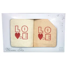 komplet-recznikow-z-haftem-love-50x100cm-ecrubezowy