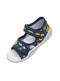 chlopiece-sandalki-tekstylne-ludki-granatowe-viggami-r-20