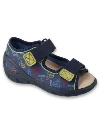 chlopiece-kapcie-samochody-granatowe-befado-r-21