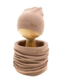 chlopiecy-komplet-czapka-komin-brazowy-nicol-r-140-146