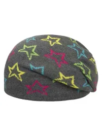 dziewczeca-czapka-beanie-szara-w-gwiazdki-doll-r-55