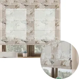 roleta-rzymska-gotowa-firanowa-z-mechanizmem-lniana-bezowa-piwonie-140x160