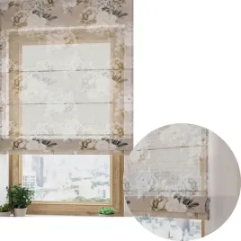 roleta-rzymska-gotowa-z-mechanizmem-lniana-bezowa-piwonie-120x160-firanowa