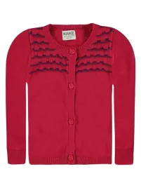 dziewczecy-sweter-rozpinany-czerwony-kanz-r-62