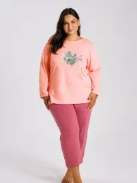 damska-pizama-2-czesciowa-patricia-brzoskwinia-taro-r-3xl
