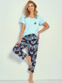 damska-pizama-dwuczesciowa-kristen-turkusowa-taro-r-xl