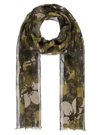 szalik-z-kwiatowym-wzorem-i-haftem-oliwkowy-passigatti-r-onesize