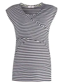 damska-bluzka-ciazowa-w-paski-czarna-bellybutton-maternity-r-xl