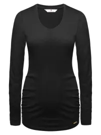 damska-bluzka-ciazowa-z-dlugim-rekawem-basic-czarna-bellybutton-r-xs
