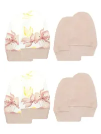 4-pak-dziewczece-rekawiczki-niedrapki-bawelniane-kwiaty-nicol-r-onesize