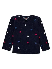 sweter-dziewczecy-granatowy-kropki-kanz-r-62