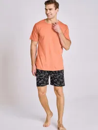 krotka-pizama-meska-pomaranczowa-taro-r-2xl