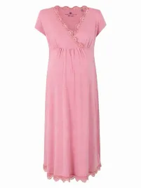 damska-koszula-nocna-ciazowa-rozowa-bellybutton-maternity-r-xl