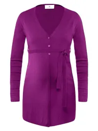 damski-sweter-dlugi-welniany-wiazany-amarantowy-bellybutton-maternity-r-m