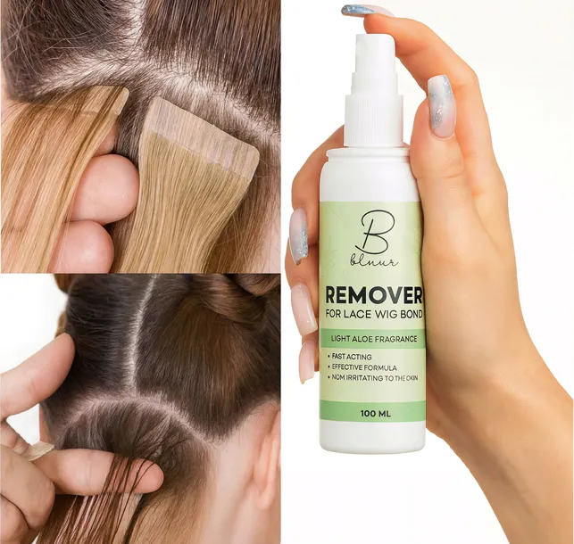 PŁYN DO ZDEJMOWANIA WŁOSÓW Blurr Remover do kleju taśm tape on 100 ml