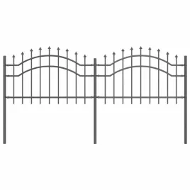 ogrodzenie-ogrodowe-szary-240-x-115-cm-stal-malowana-proszkowo