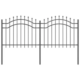 ogrodzenie-ogrodowe-szary-240-x-140-cm-stal-malowana-proszkowo