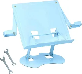 stojak-metalowy-na-ksiazke-kucharska-jasnoniebieski-skladany-regulowany