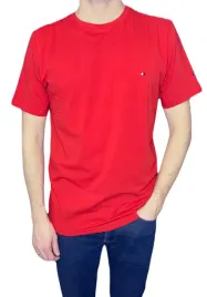 t-shirt-meski-czerwony-krotki-rekaw-gladki-m