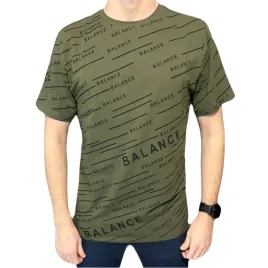 t-shirt-meski-khaki-okragly-dekolt-napis-czarny-balance-xl