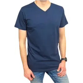 t-shirt-meski-krotki-rekaw-dekolt-v-granat-m