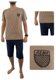 pizama-3-4-meska-bawelniana-logo-haft-ciemny-bez-xxl