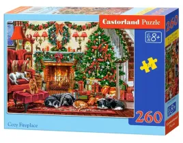 puzzle-260-el-przytulny-kominek-swiateczne-swieta-choinka