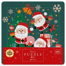 puzzle-w-ramce-49-el-gift-time-swiateczne-mikolaje-interdruk