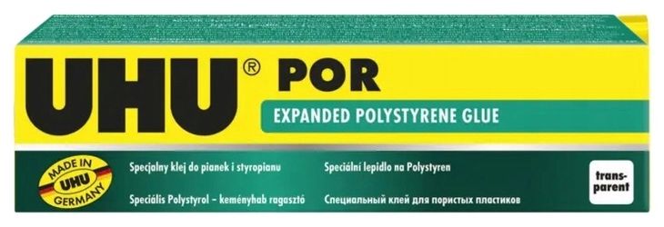 Klej do styropianu mocny przezroczysty UHU POR 50ml szybkoschnący