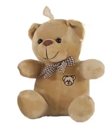 mis-z-kokardka-i-aplikacja-16-cm-2633-deef-maskotka-pluszowa-zabawka