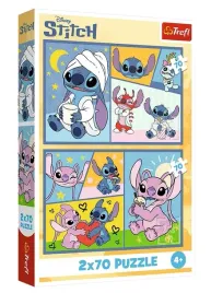 puzzle-2x70-el-lilo-and-stitch-ze-stitchem-nie-ma-nudy-trefl