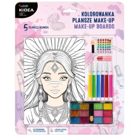 zestaw-kreatywny-kolorowanka-plansze-make-up-kidea-makijaz